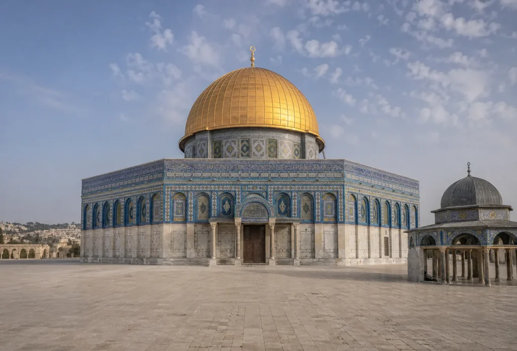 قبة الصخرة داخل المسجد الأقصى في القدس