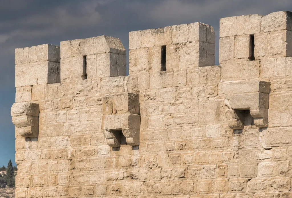 تفاصيل أسوار القدس الحجرية